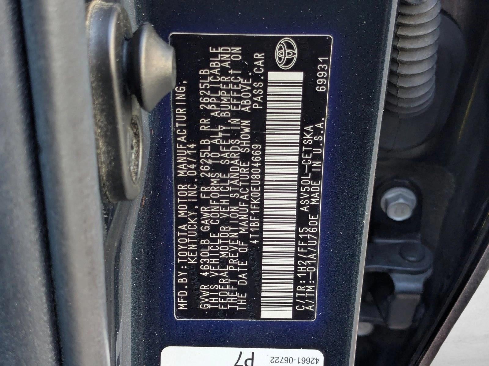 2014 Toyota Camry 4dr Sdn I4 Auto SE (Natl) *Ltd Avail*