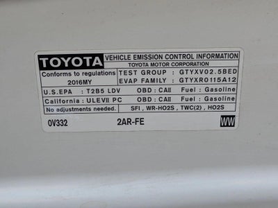 2016 Toyota Camry 4dr Sdn I4 Auto LE (SE)