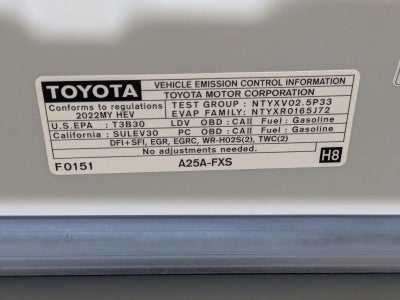 2022 Toyota Camry Hybrid XSE CVT (Natl)