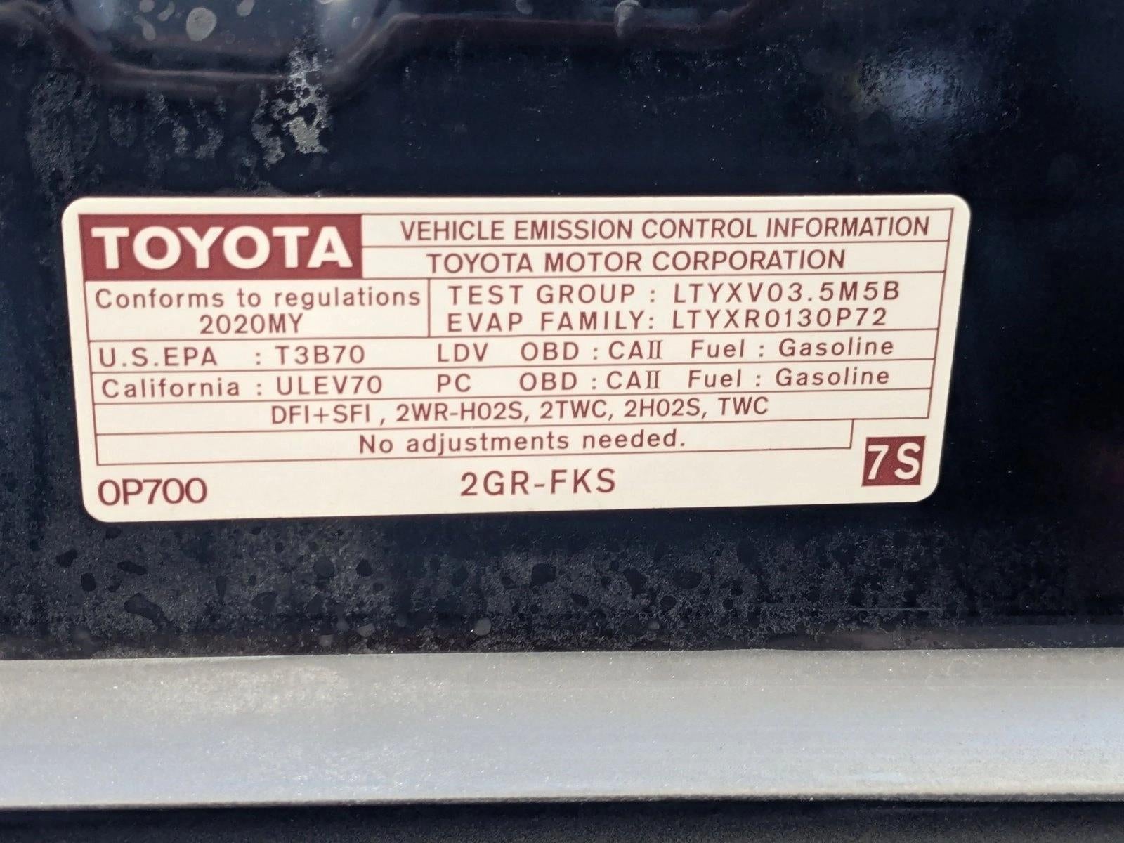 2020 Toyota Camry TRD V6 Auto (Natl)