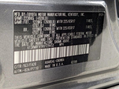 2024 Toyota RAV4 Hybrid XLE AWD (Natl)