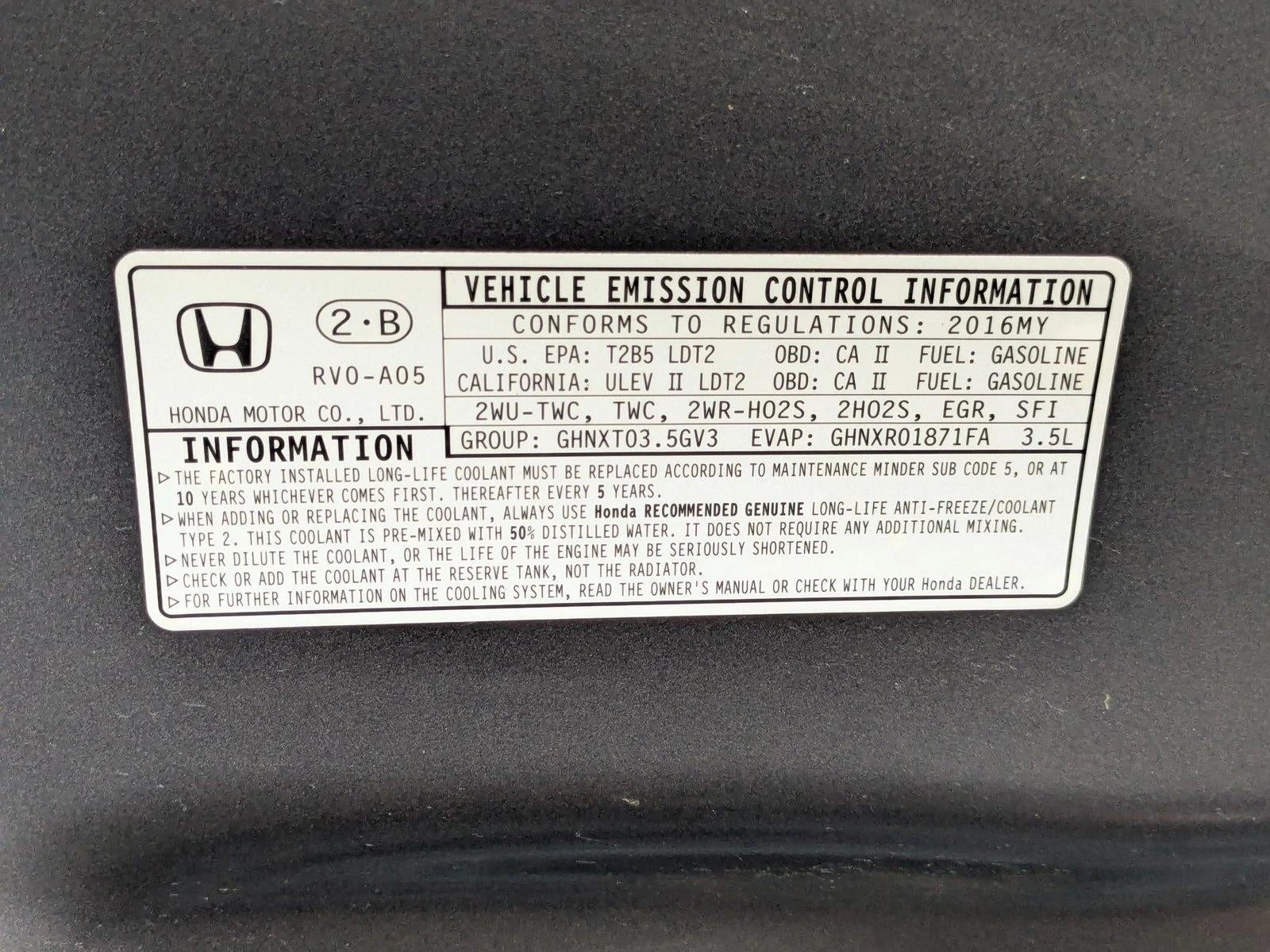 2016 Honda Odyssey Touring Elite with DVD Rear Entertainment System and Navigation