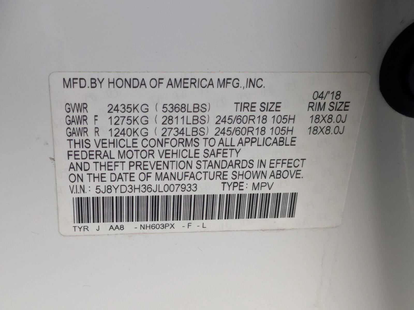 2018 Acura MDX FWD