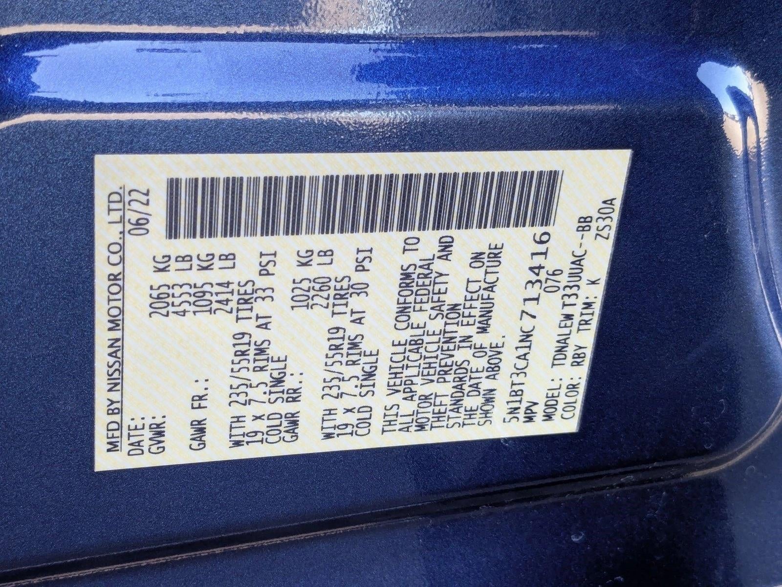 2022 Nissan Rogue FWD SL