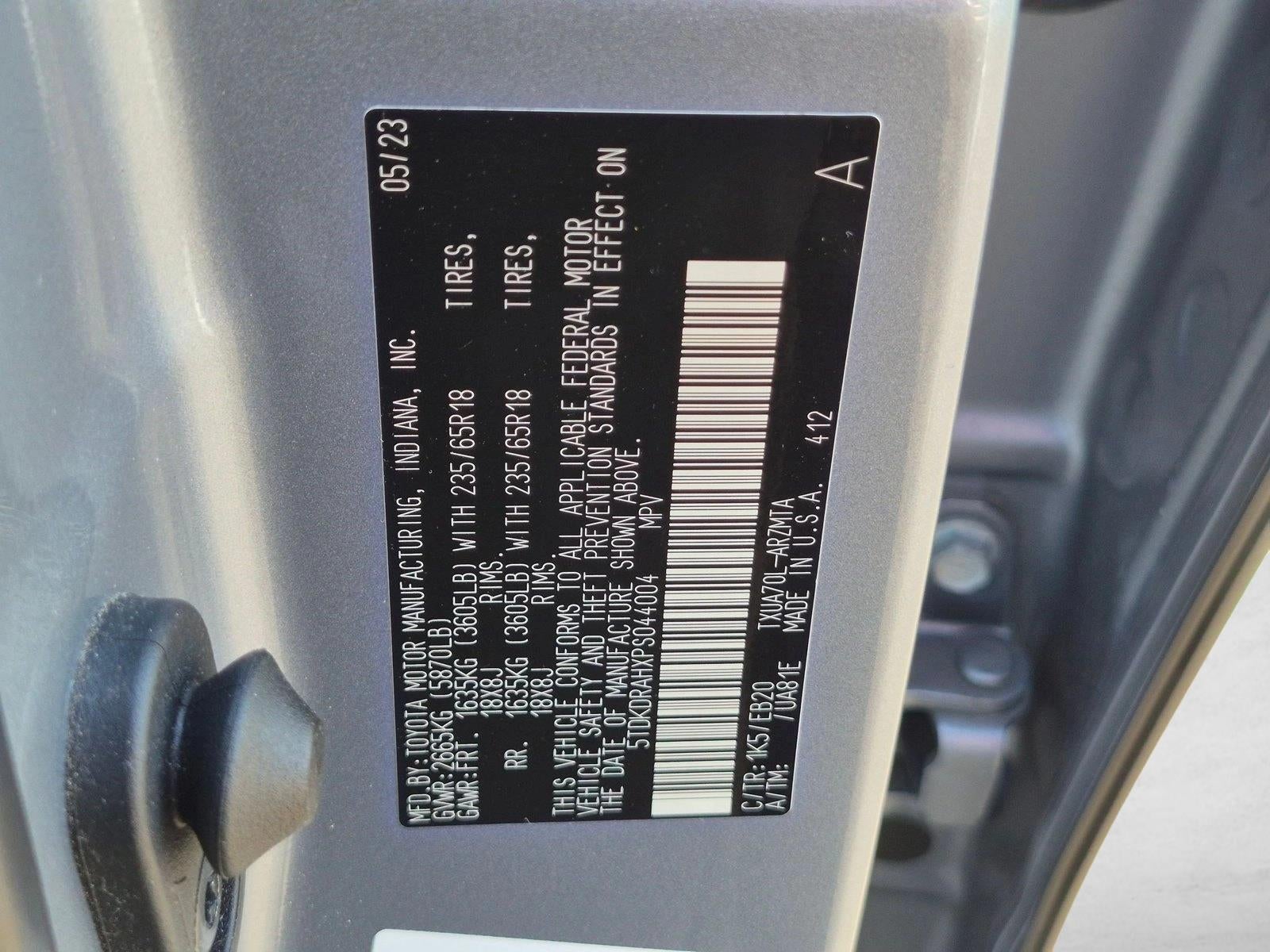 2023 Toyota Highlander XLE FWD (Natl)