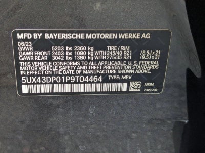 2023 BMW X3 sDrive30i Sports Activity Vehicle