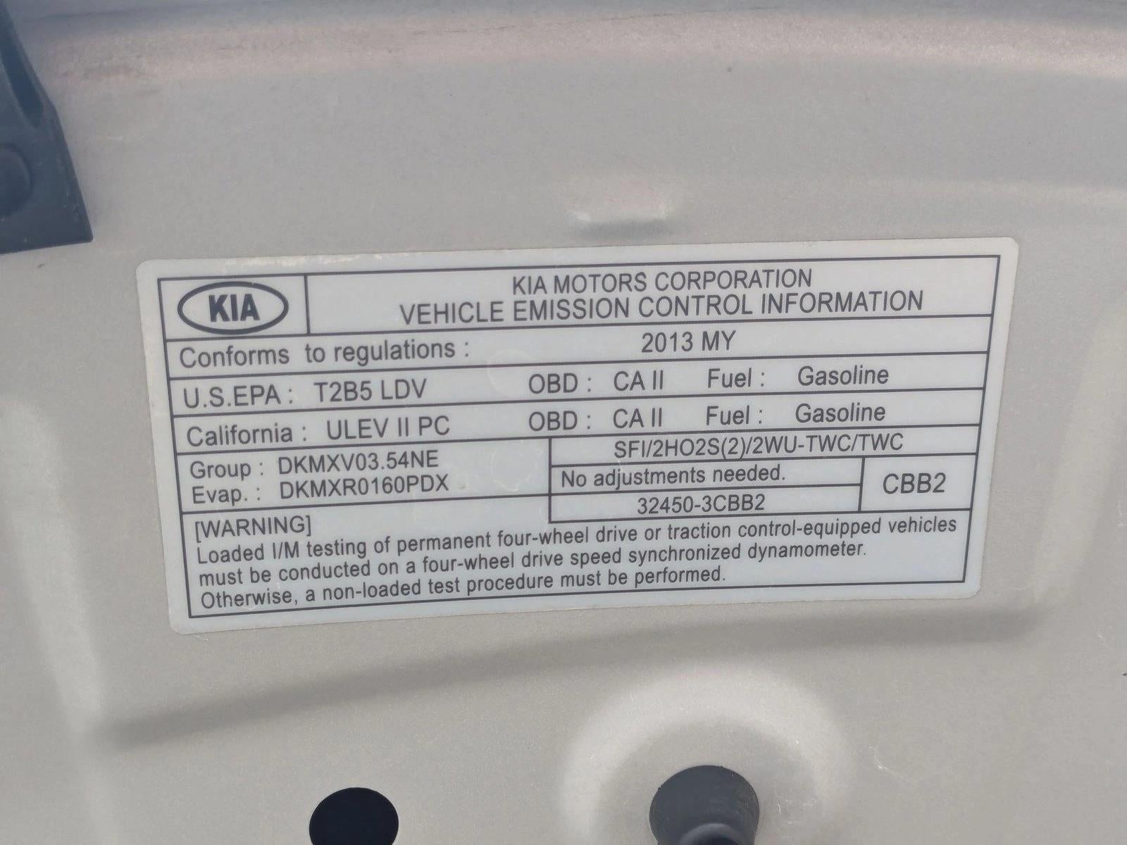 2013 Kia Sorento AWD 4dr V6 SX