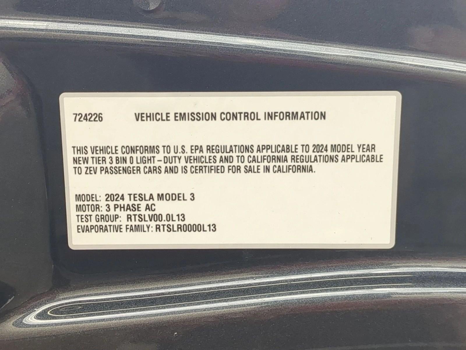 2024 Tesla Model 3 RWD *Ltd Avail*