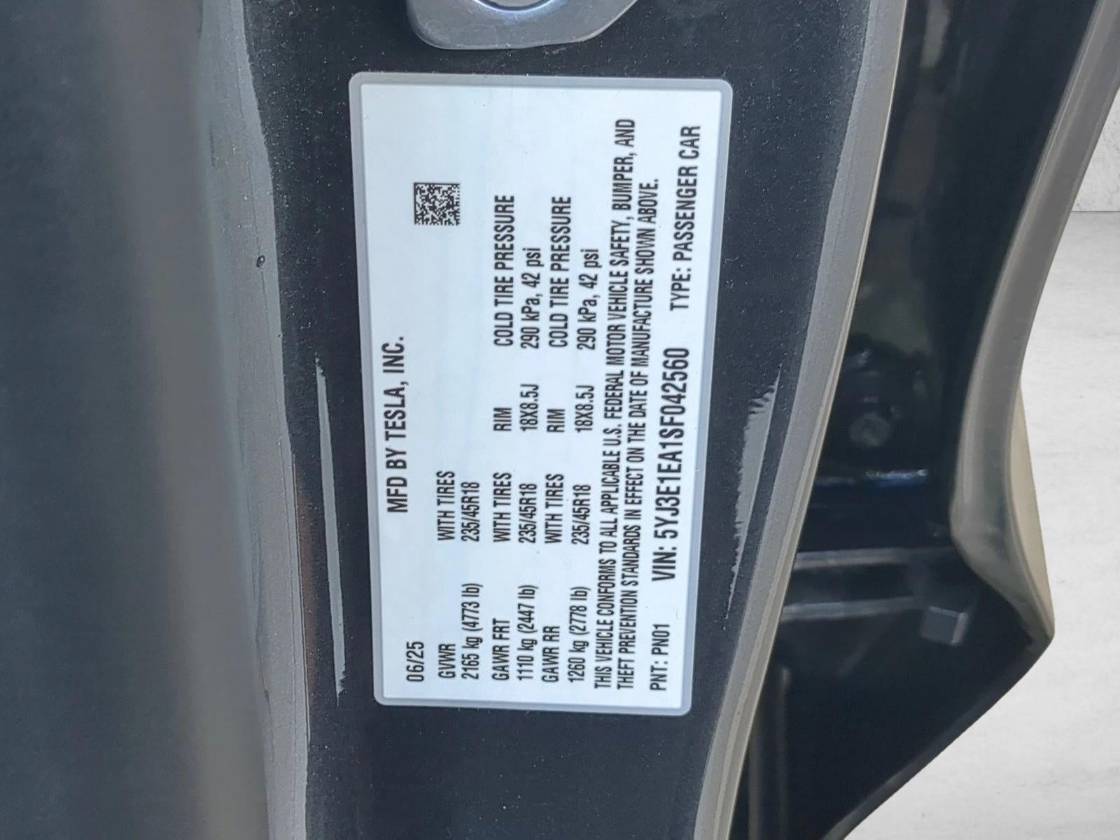 2025 Tesla Model 3 Long Range RWD