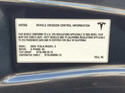 2025 Tesla Model 3 Long Range RWD