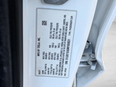2021 Tesla Model 3 Standard Range Plus RWD