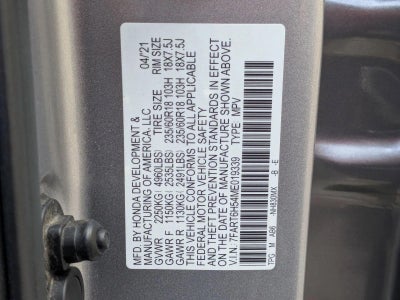 2021 Honda CR-V Hybrid EX AWD