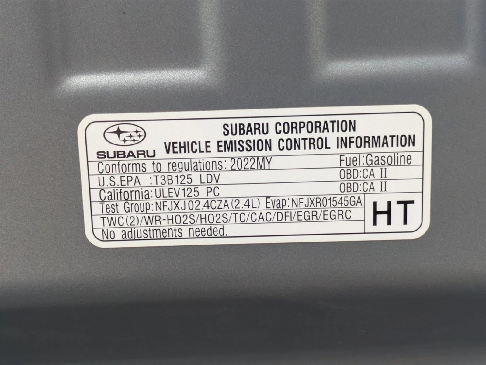 2022 Subaru WRX Manual