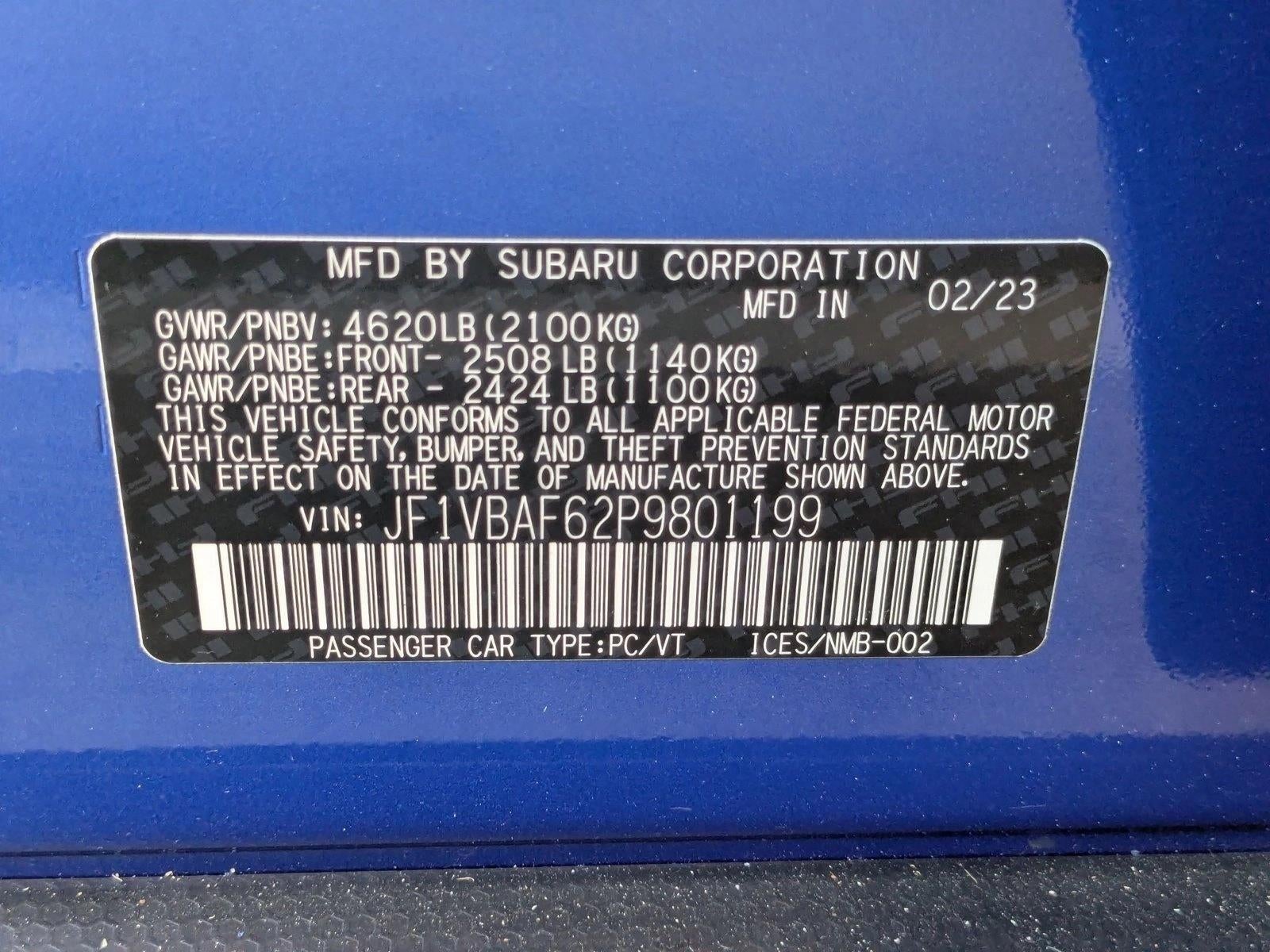 2023 Subaru WRX Premium Manual