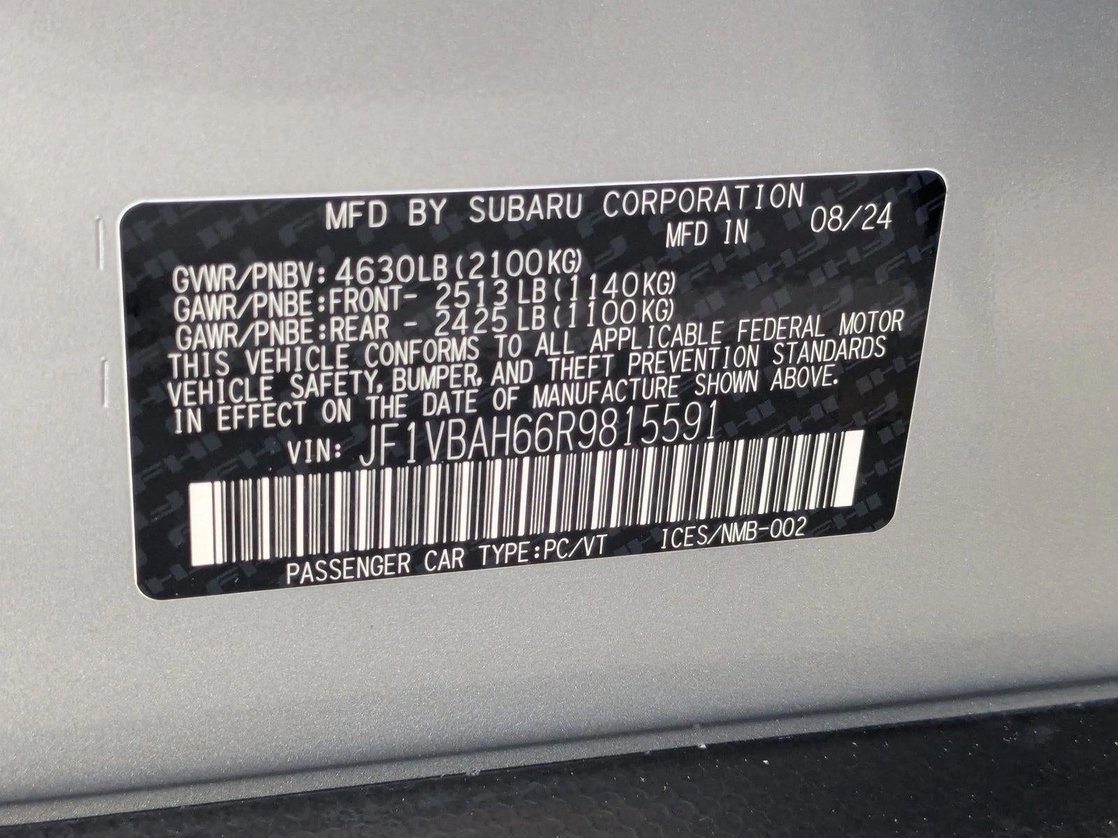 2024 Subaru WRX Premium Manual