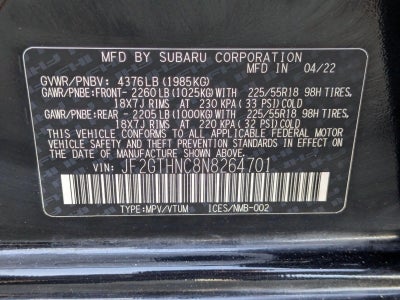 2022 Subaru Crosstrek Limited CVT