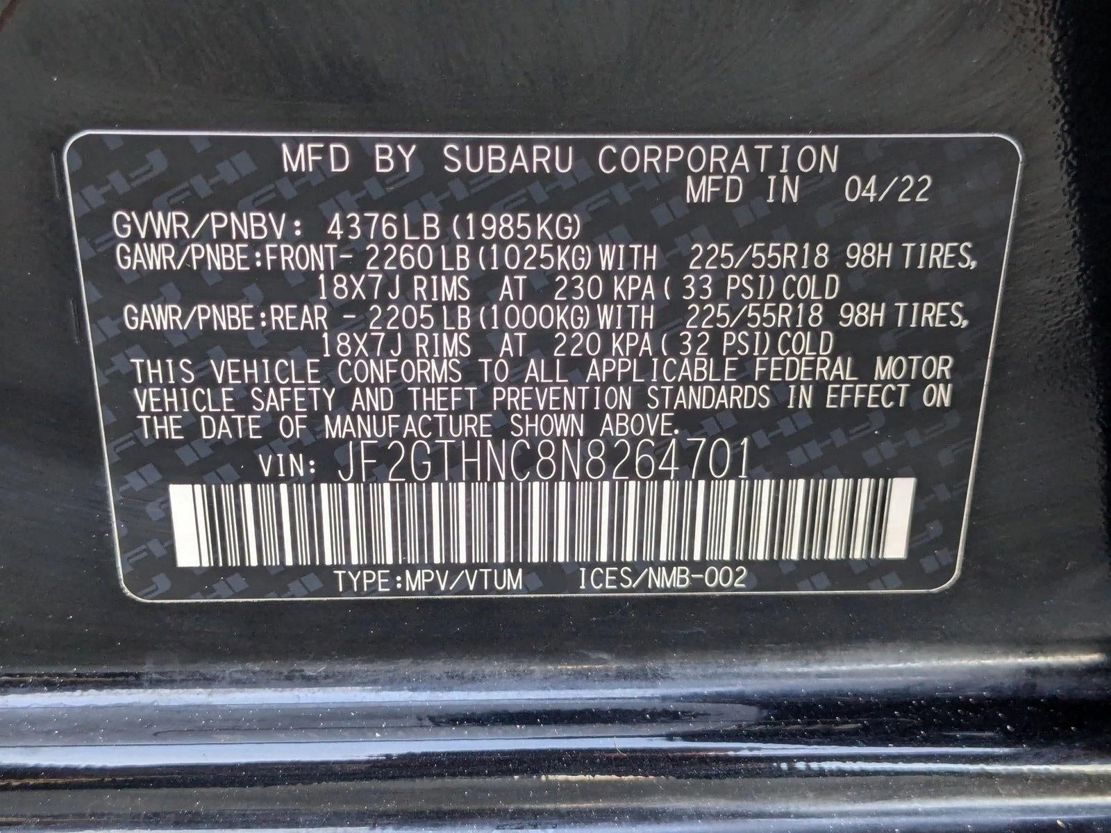 2022 Subaru Crosstrek Limited CVT