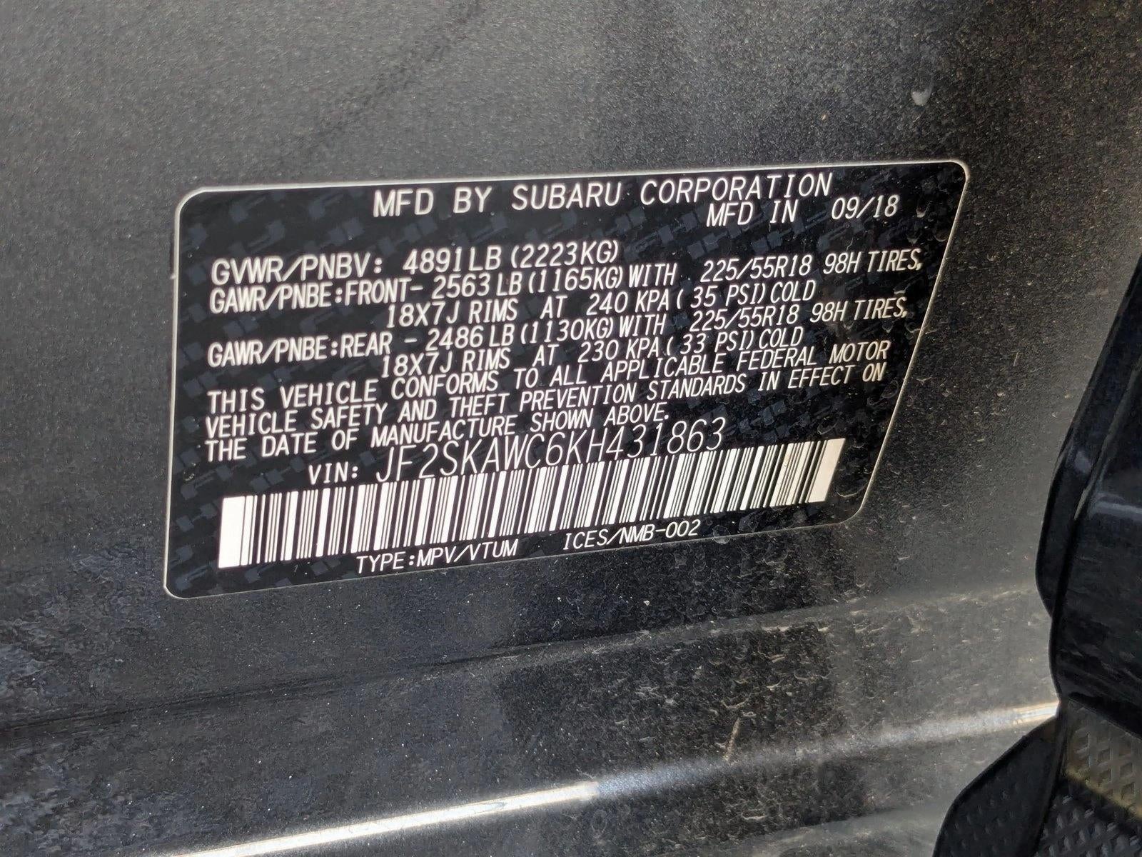 2019 Subaru Forester 2.5i Touring