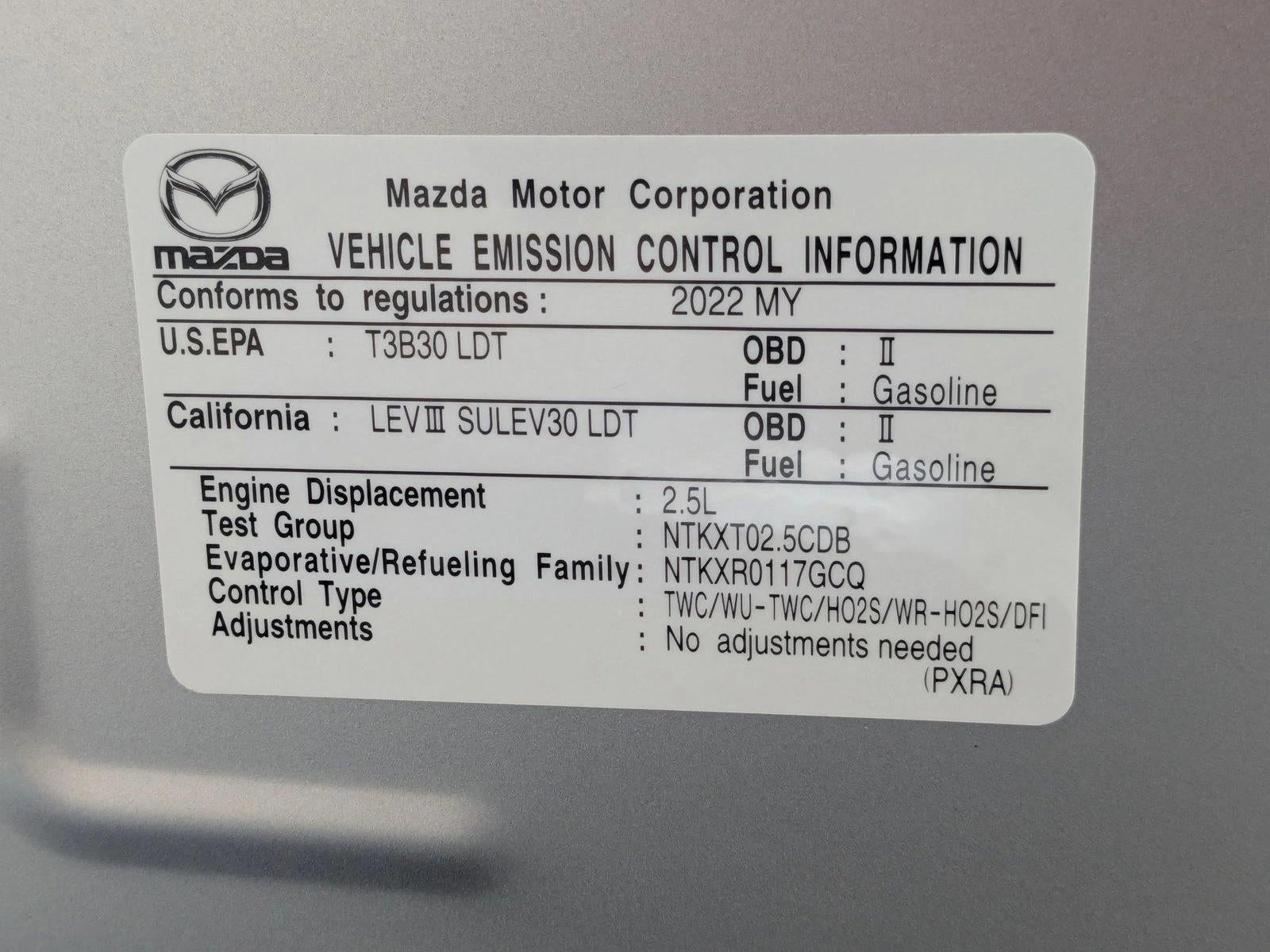 2022 Mazda Mazda CX-5 2.5 S Select Package AWD