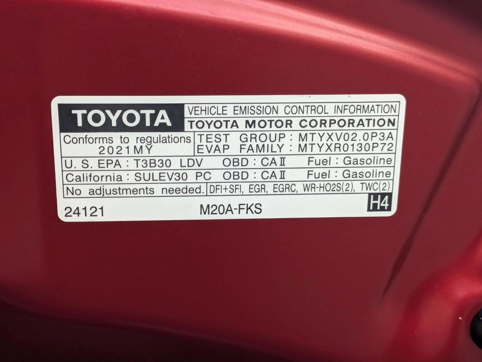 2021 Toyota Corolla XSE CVT (Natl)