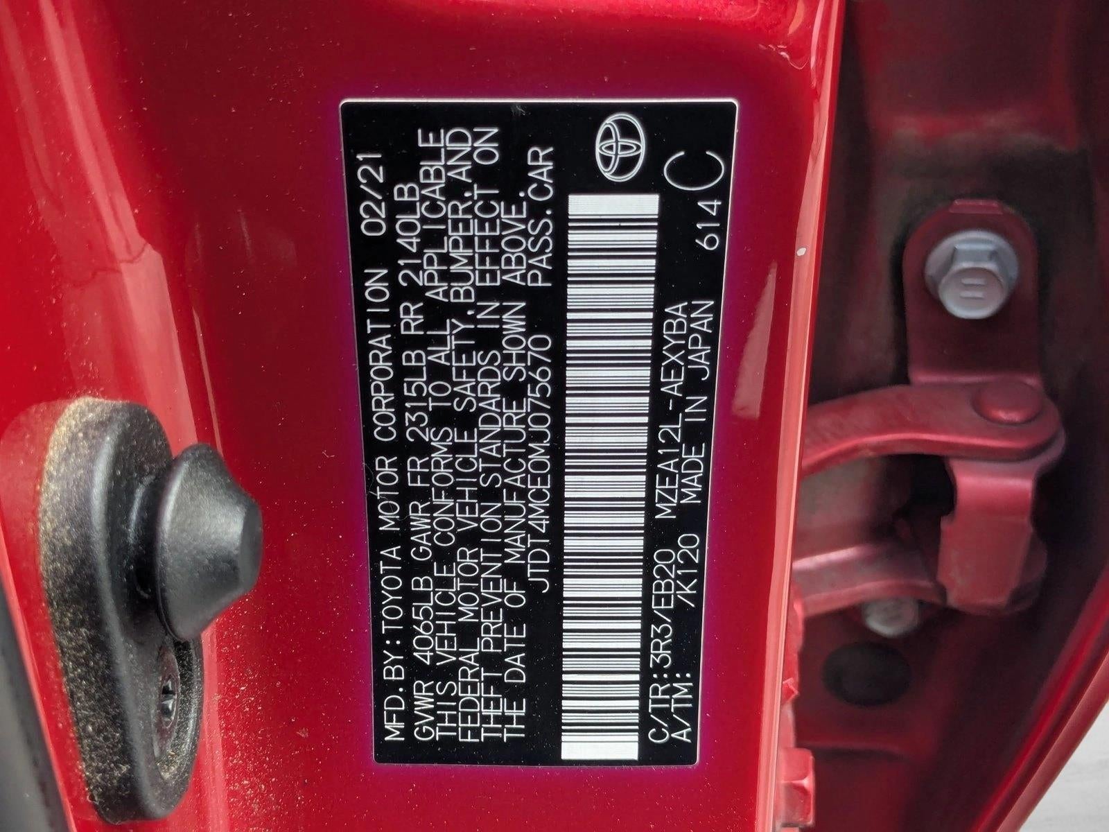 2021 Toyota Corolla XSE CVT (Natl)