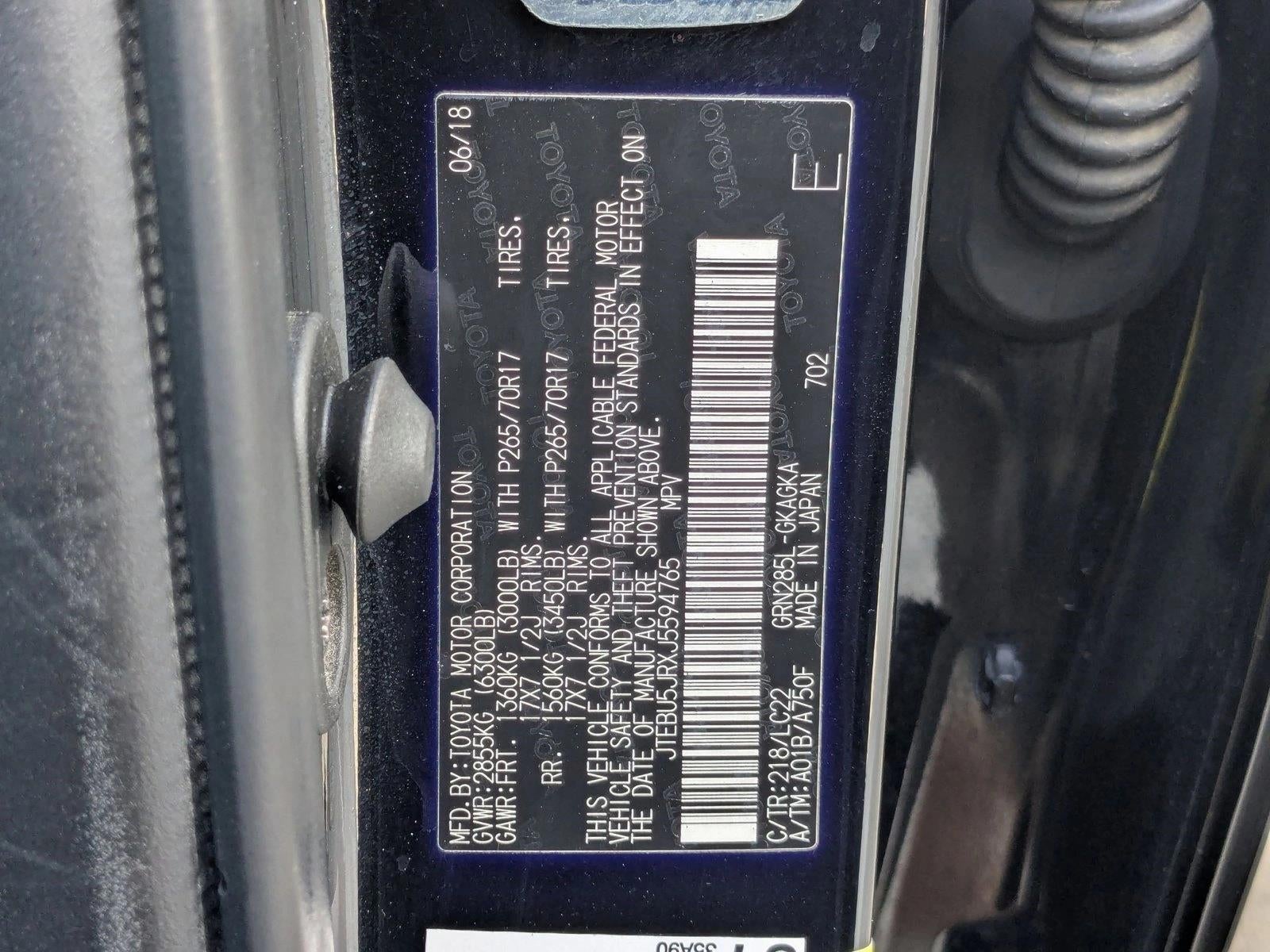 2018 Toyota 4Runner TRD Off Road Premium 4WD (Natl)