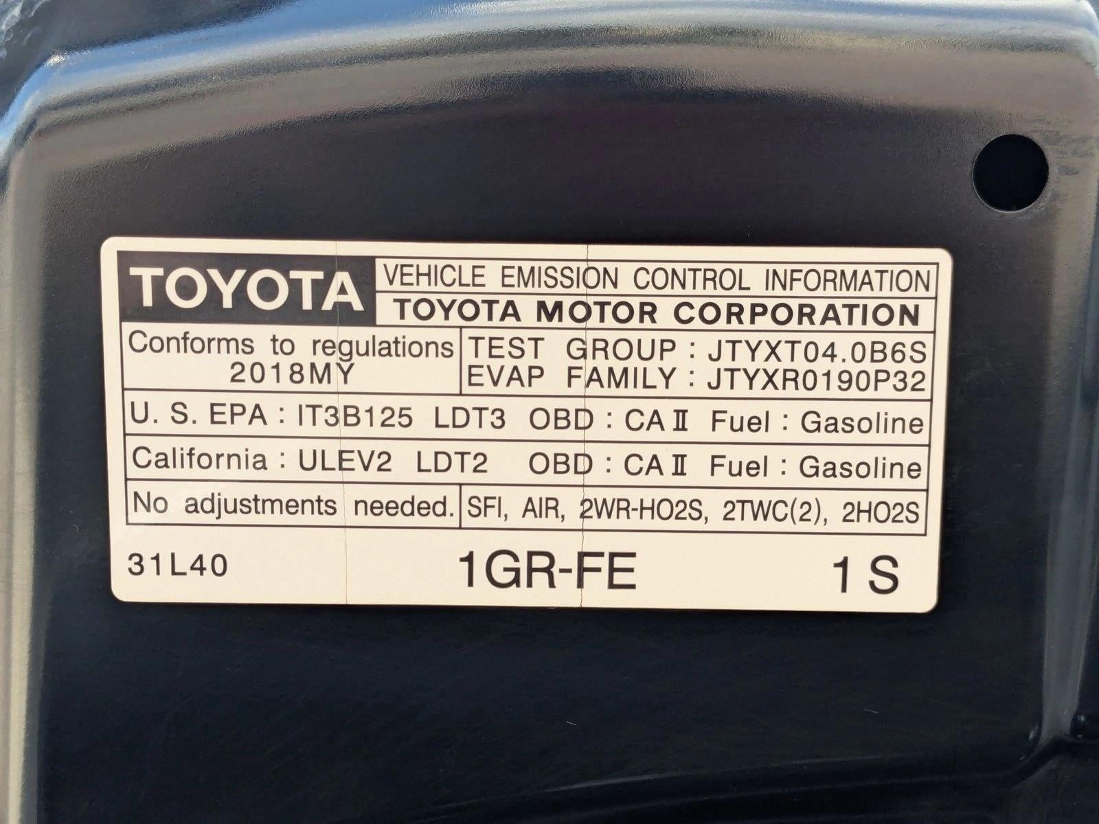 2018 Toyota 4Runner TRD Off Road Premium 4WD (Natl)