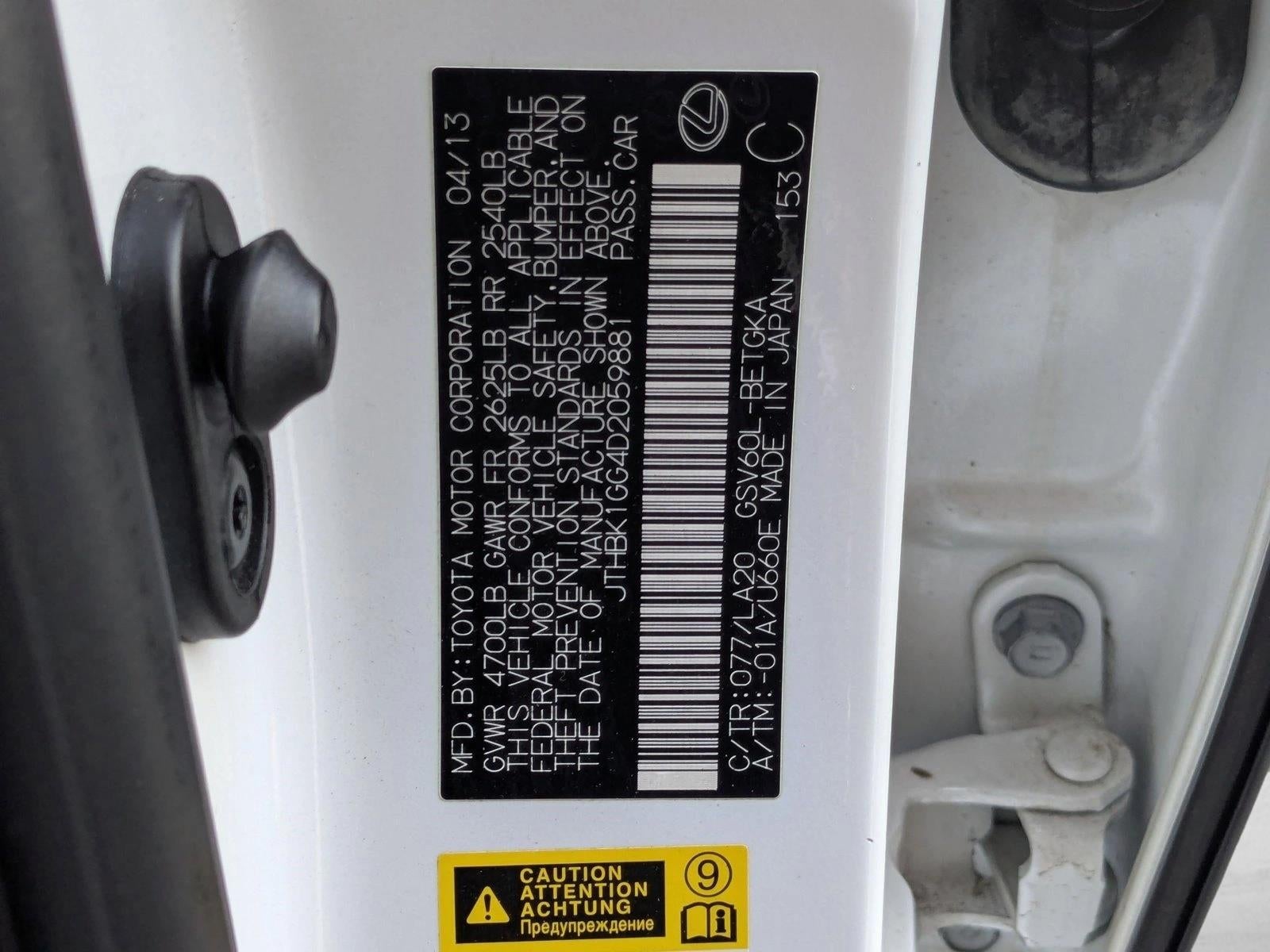 2013 Lexus ES 350 4dr Sdn