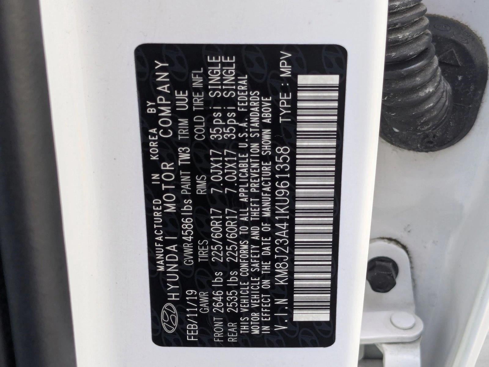 2019 Hyundai TUCSON SE FWD