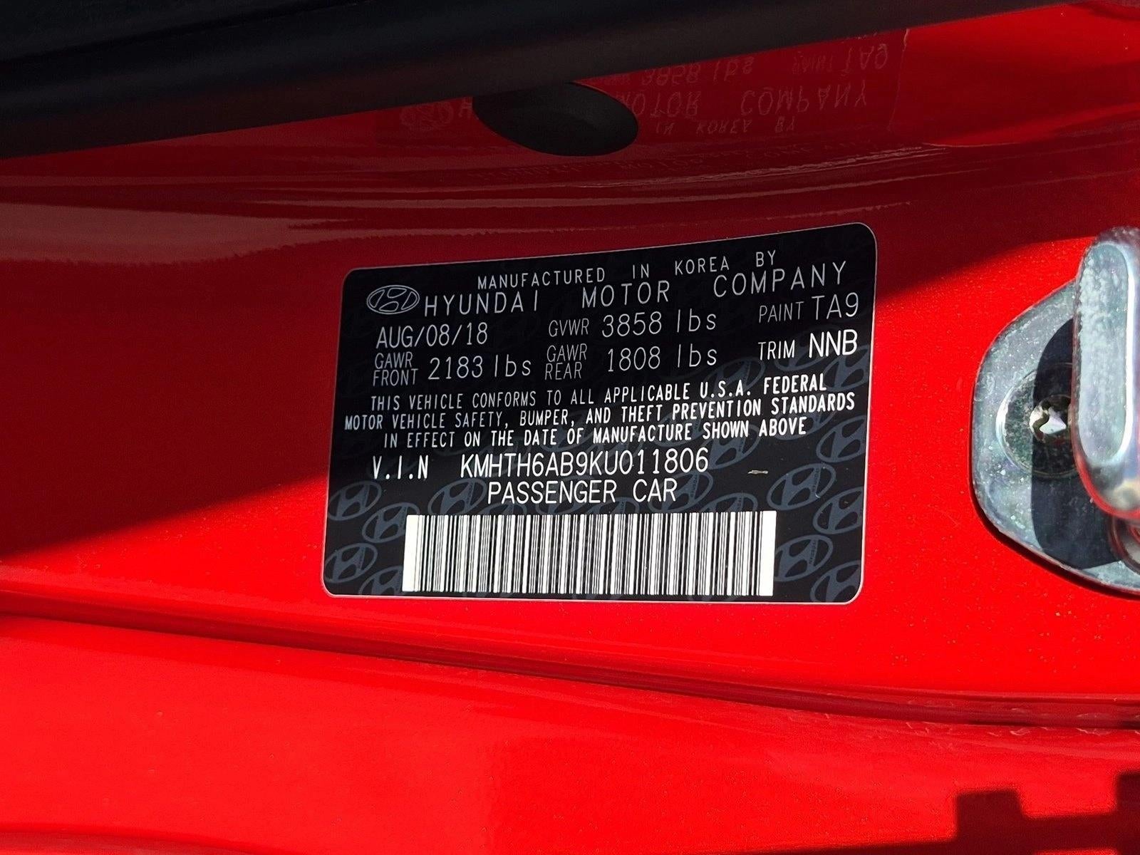 2019 Hyundai VELOSTER Turbo DCT