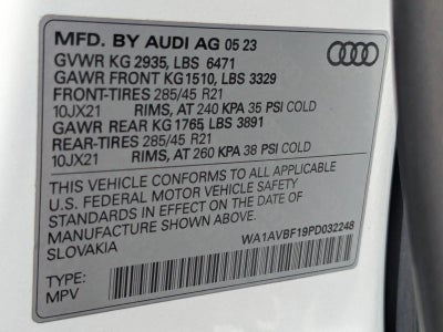 2023 Audi Q8 Premium 55 TFSI quattro