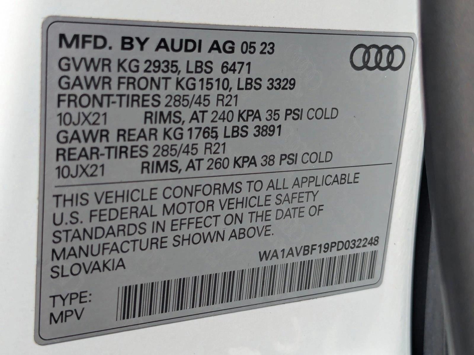 2023 Audi Q8 Premium 55 TFSI quattro