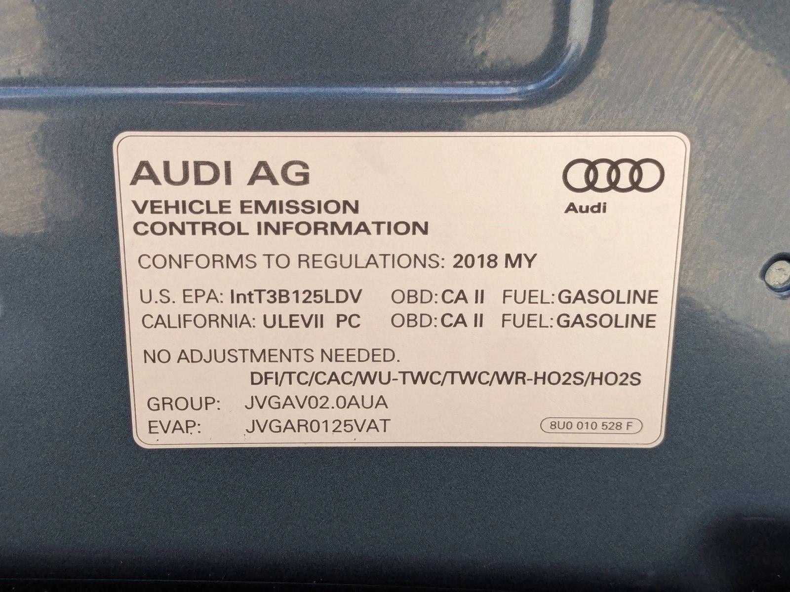 2018 Audi Q3 2.0 TFSI Premium FWD
