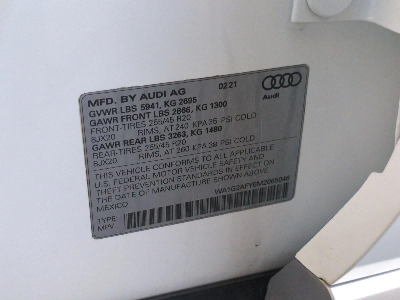 2021 Audi Q5 Premium 55 TFSI e quattro