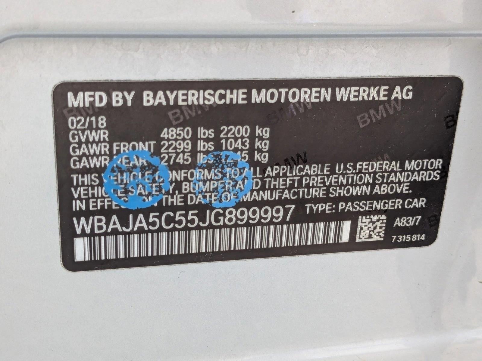 2018 BMW 530i Sedan