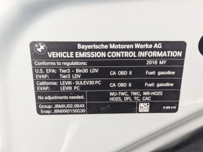 2018 BMW 530i Sedan