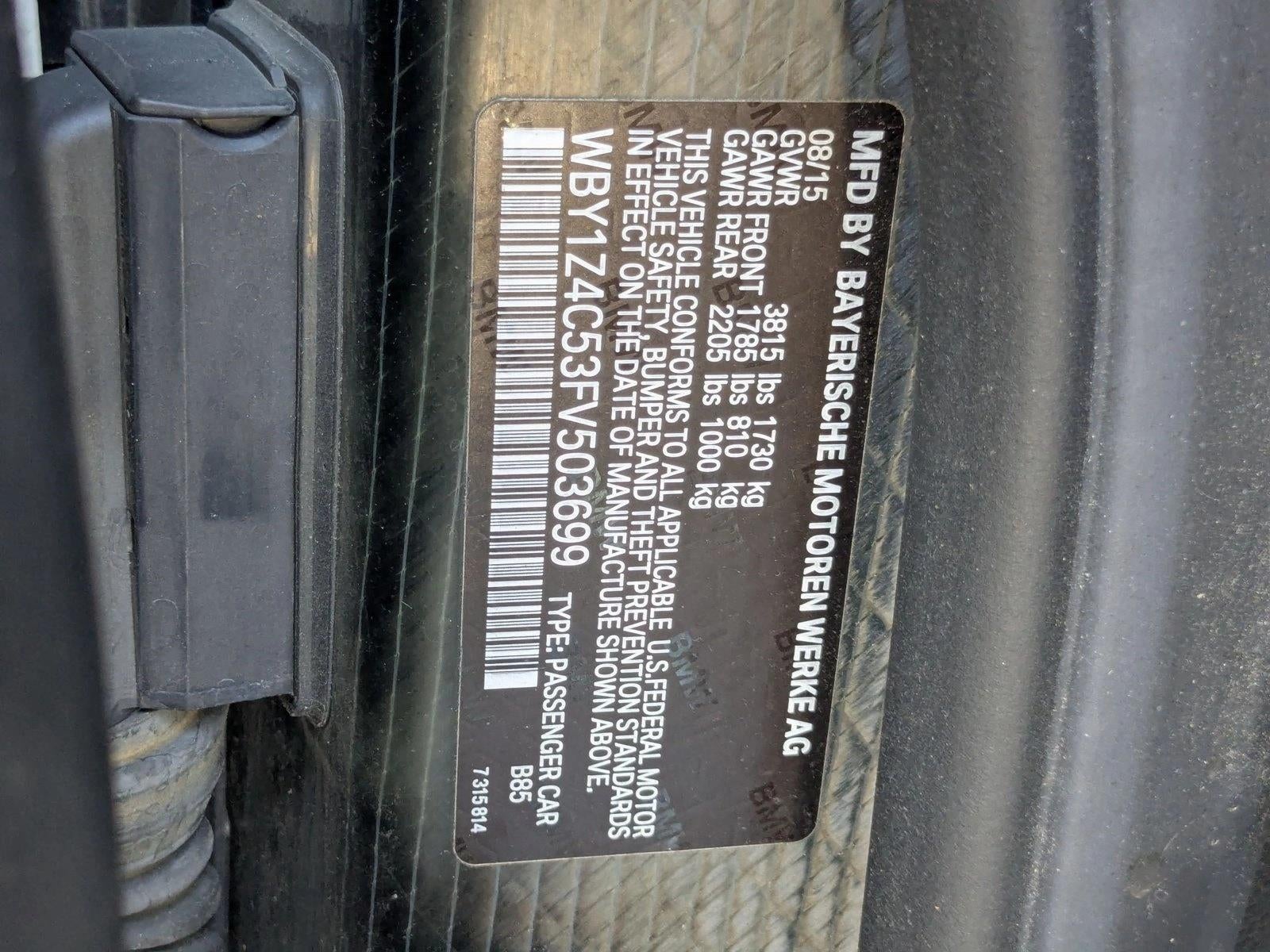 2015 BMW i3 4dr HB w/Range Extender