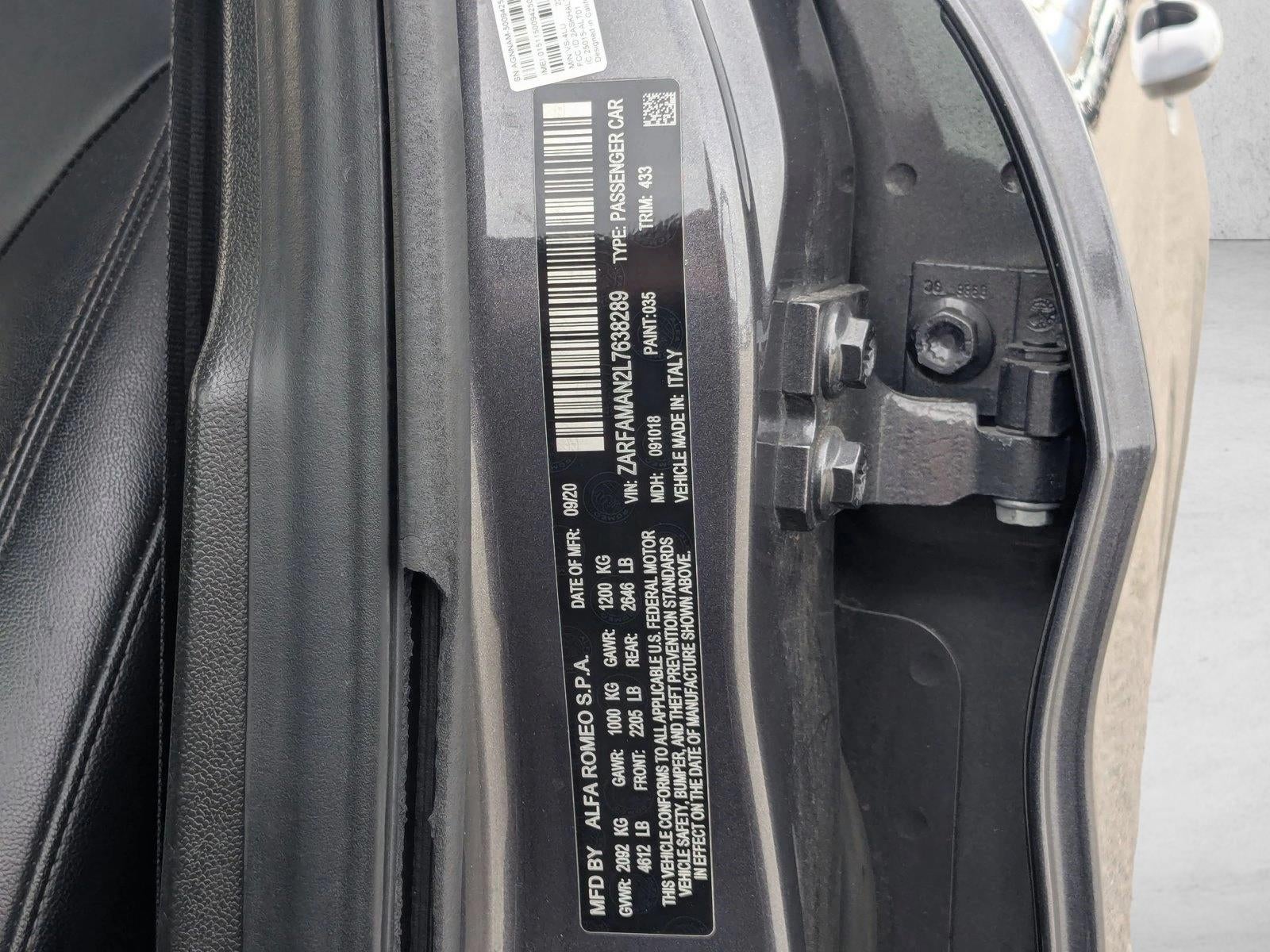 2020 Alfa Romeo Giulia RWD