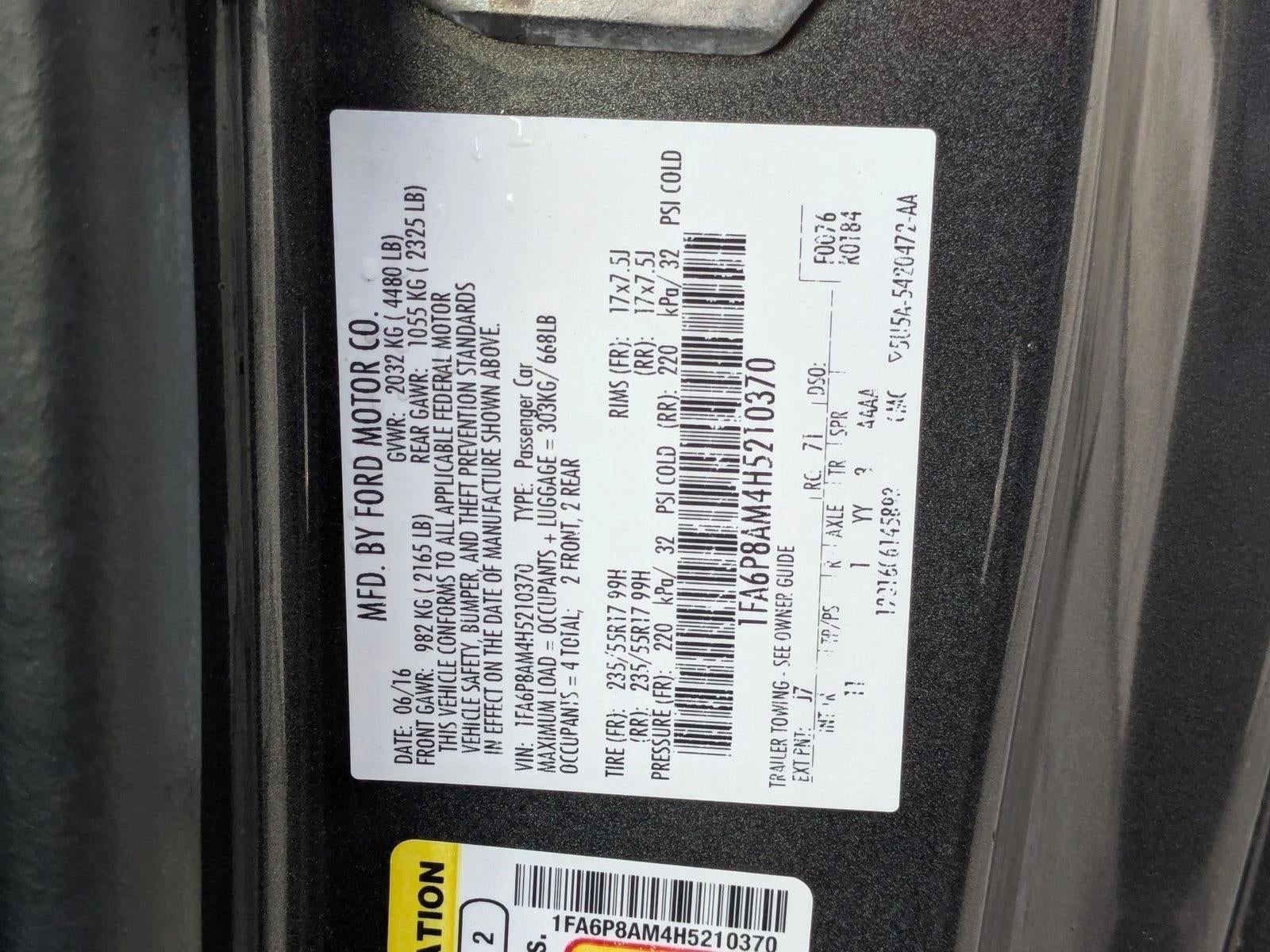 2017 Ford Mustang V6 Fastback