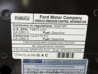 2022 Ford Mustang EcoBoost Fastback