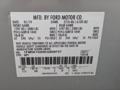 2019 Ford Explorer XLT FWD