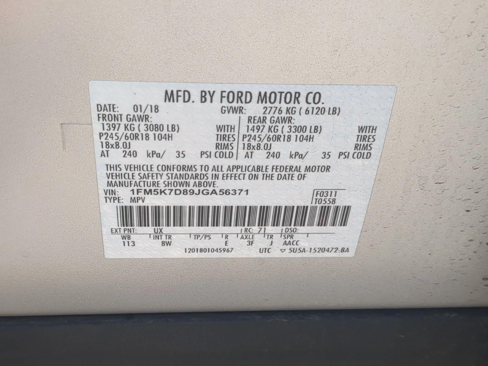 2018 Ford Explorer XLT FWD