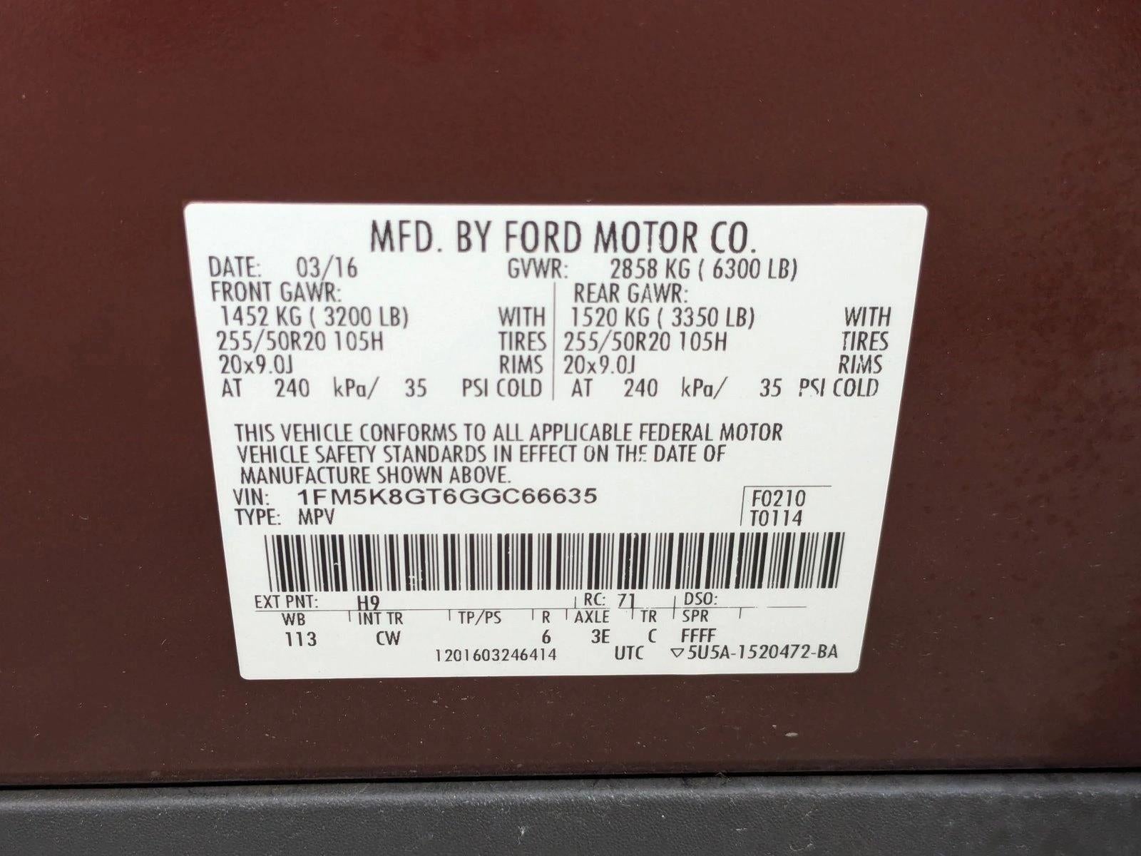 2016 Ford Explorer 4WD 4dr Sport