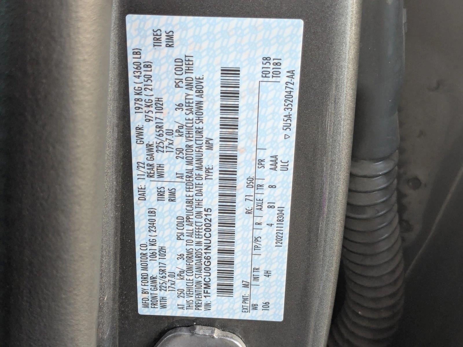2022 Ford Escape SE FWD