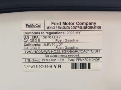 2023 Ford Bronco Base 2 Door Advanced 4x4