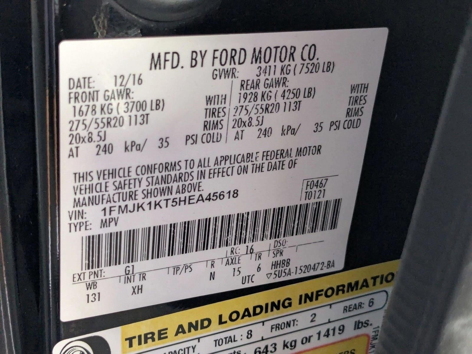 2017 Ford Expedition EL Limited 4x2
