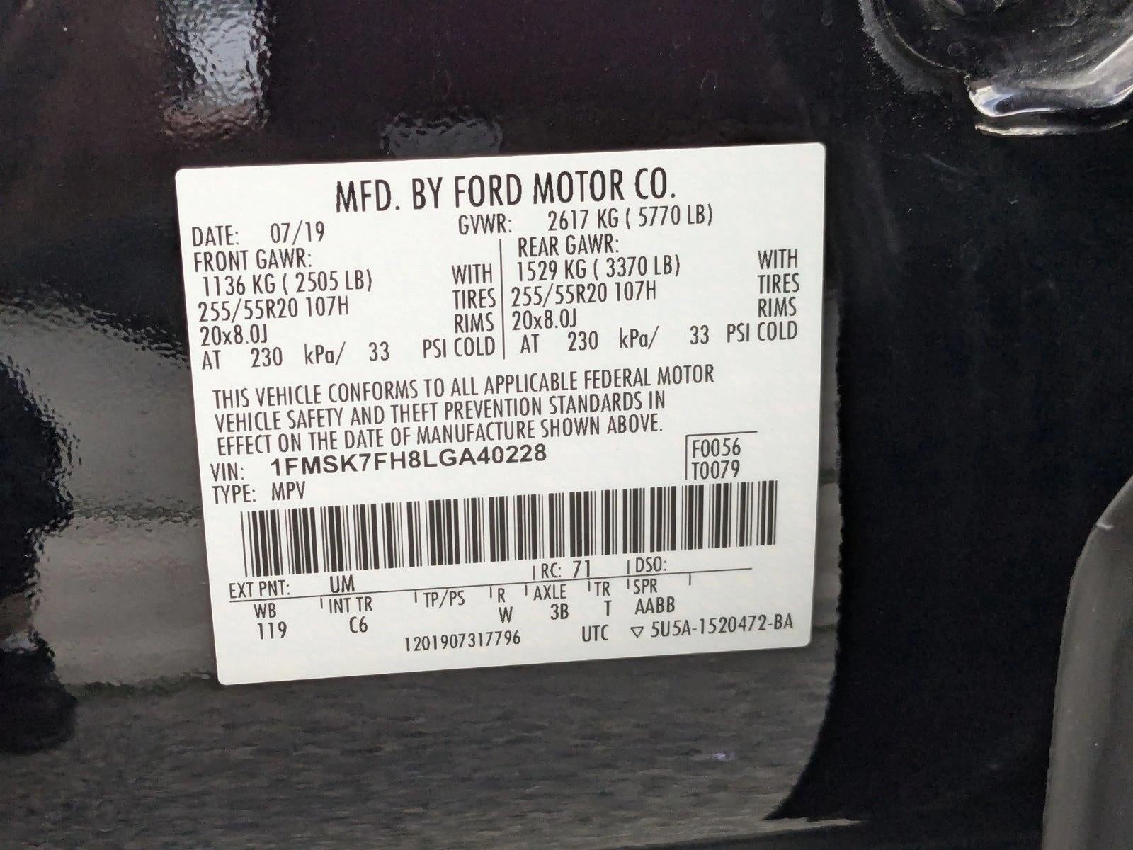 2020 Ford Explorer Limited RWD