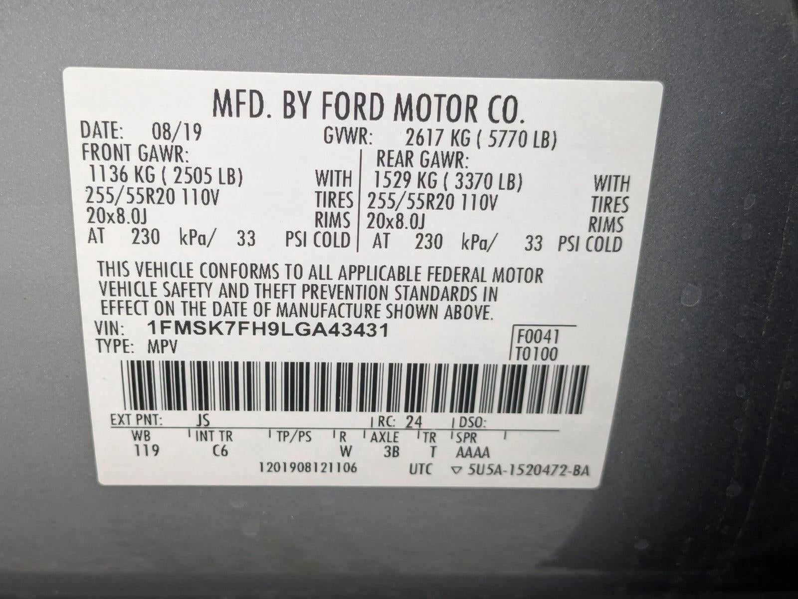 2020 Ford Explorer Limited RWD