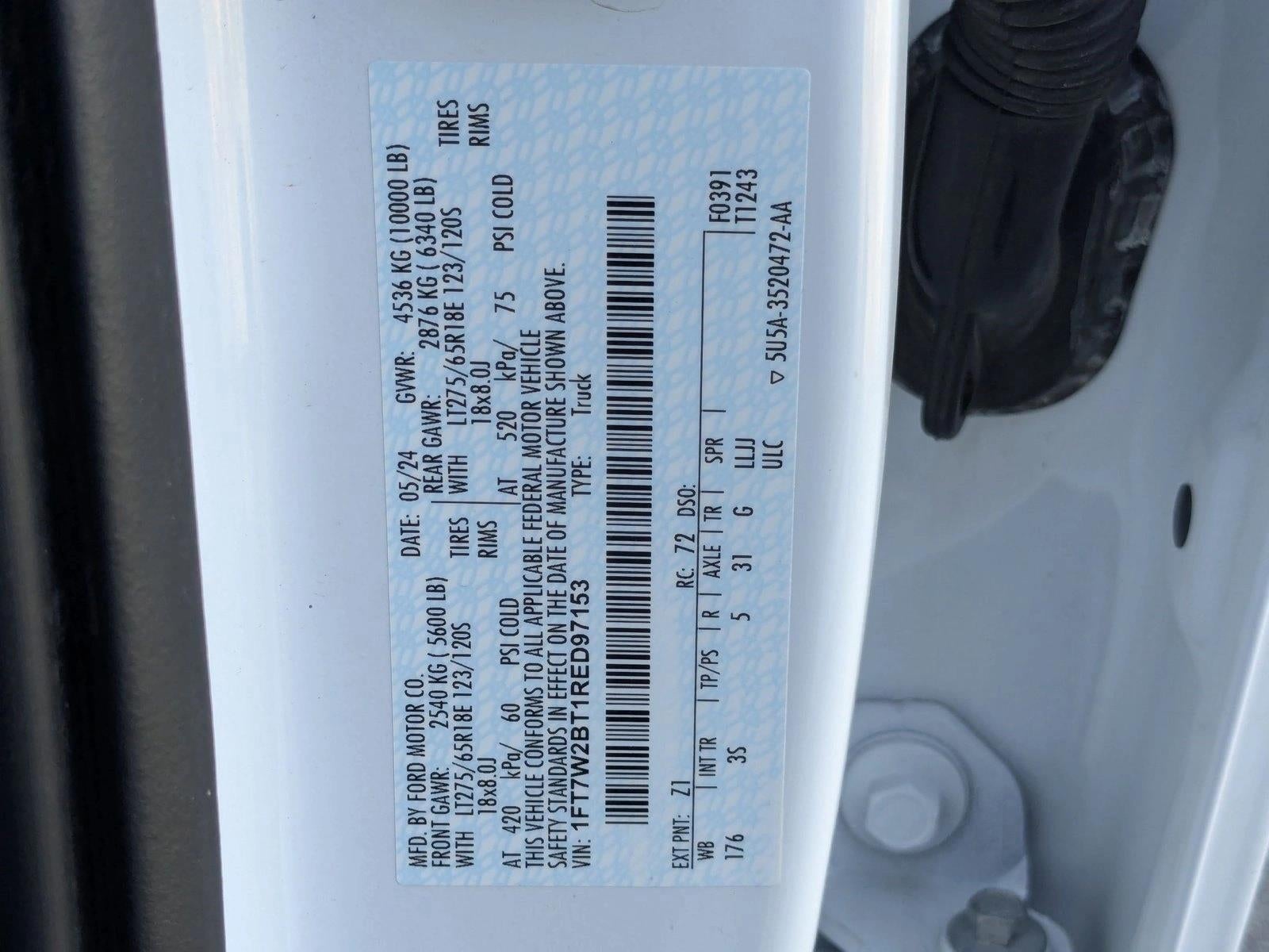 2024 Ford Super Duty F-250 SRW XLT 4WD Crew Cab 6.75' Box