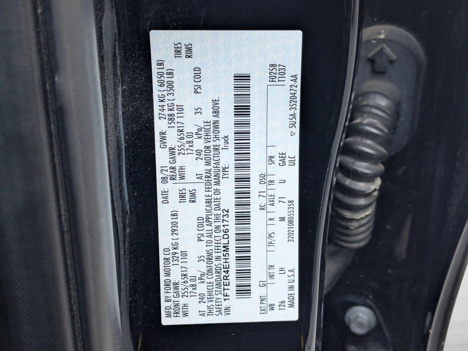 2021 Ford Ranger XLT 2WD SuperCrew 5' Box